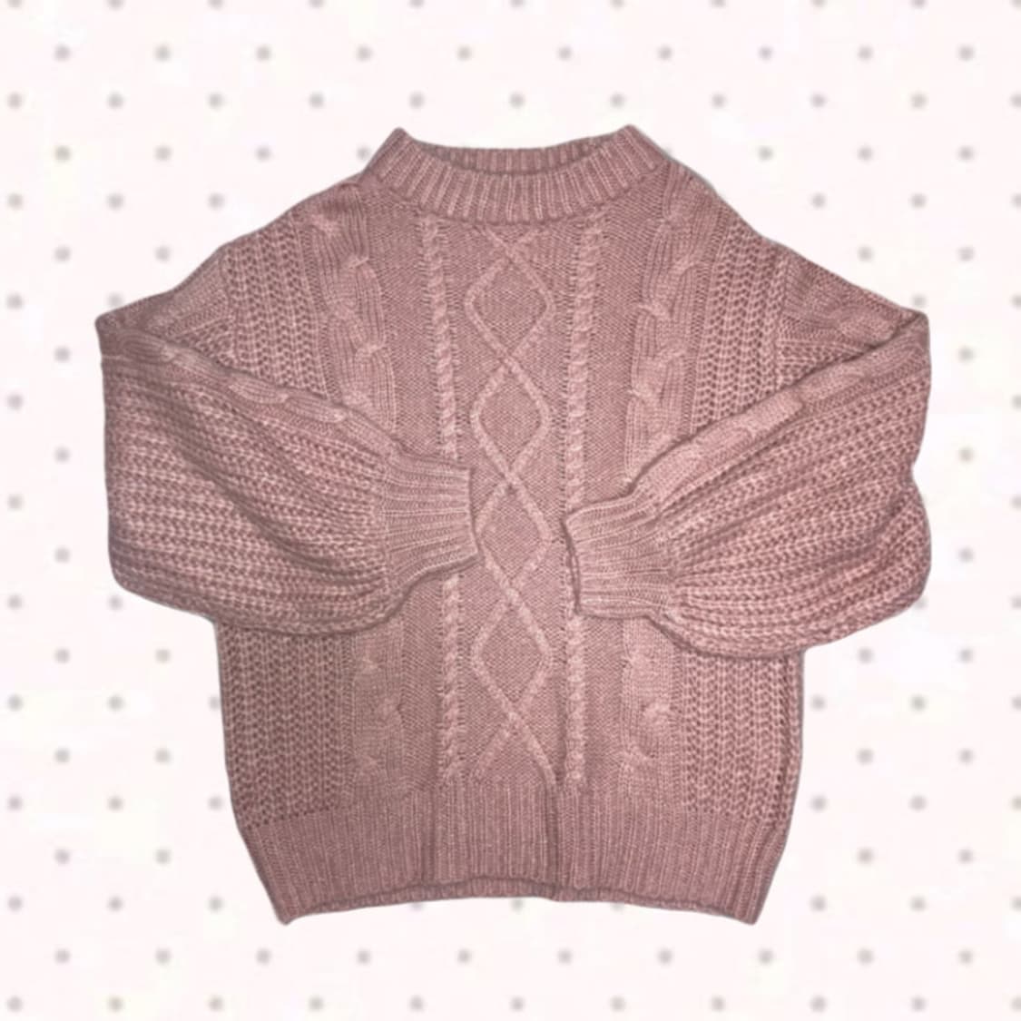 갸루 러블리 핑크 니트 로걀 히메 상품이미지2