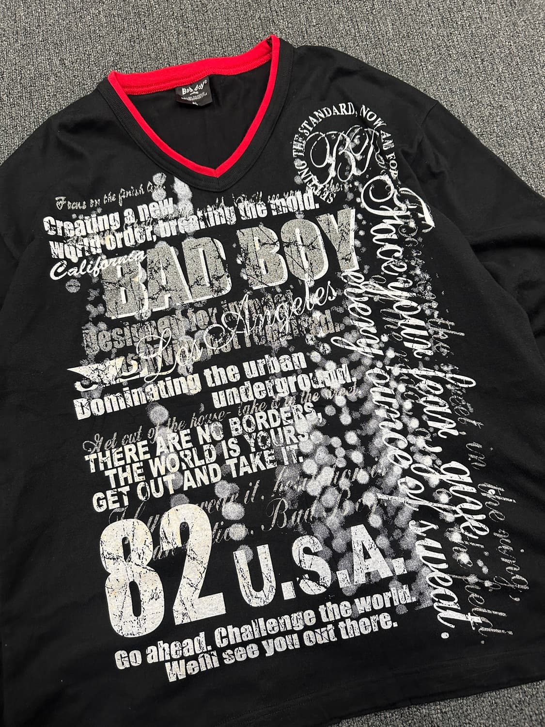 2L) 배드보이 빈티지 y2k 프린팅 롱슬리브 상품이미지4