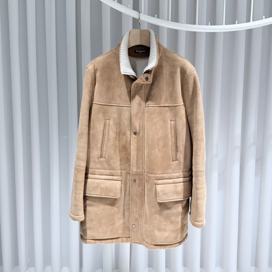 (A/52) / 키톤 스웨이드 베이지 무스탕 자켓 상품이미지1