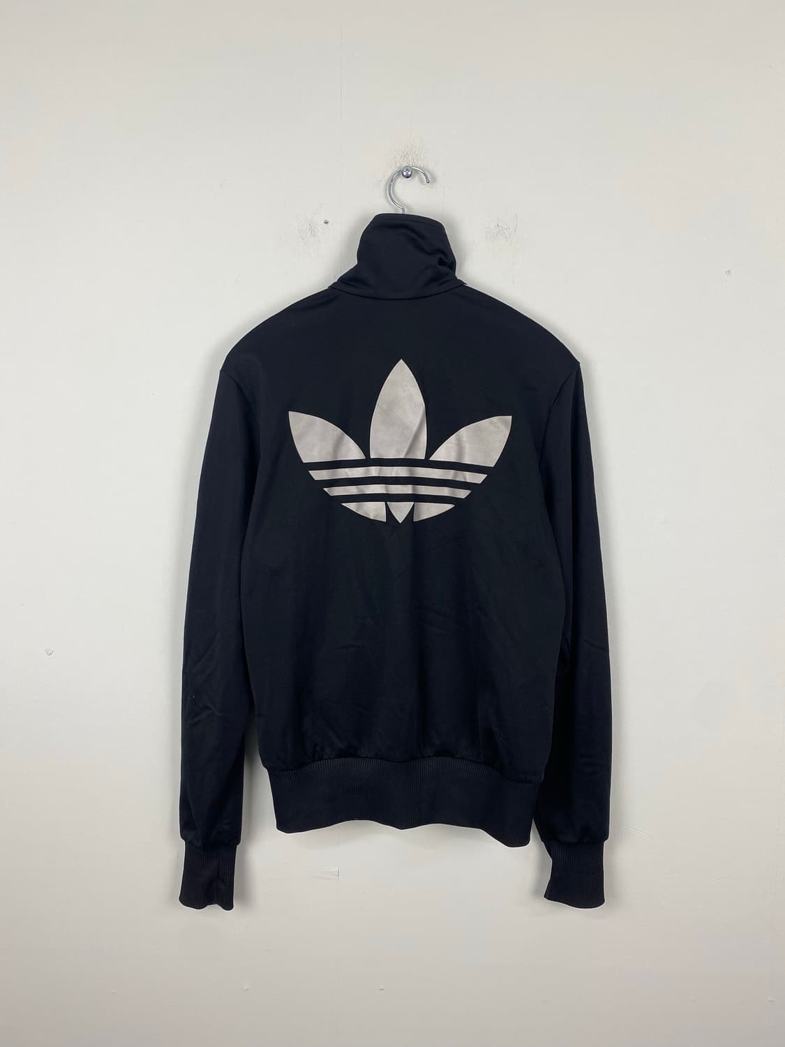 아디다스 파이어버드 검은 검회 백로고 트랙자켓 져지 L <481> 상품이미지1