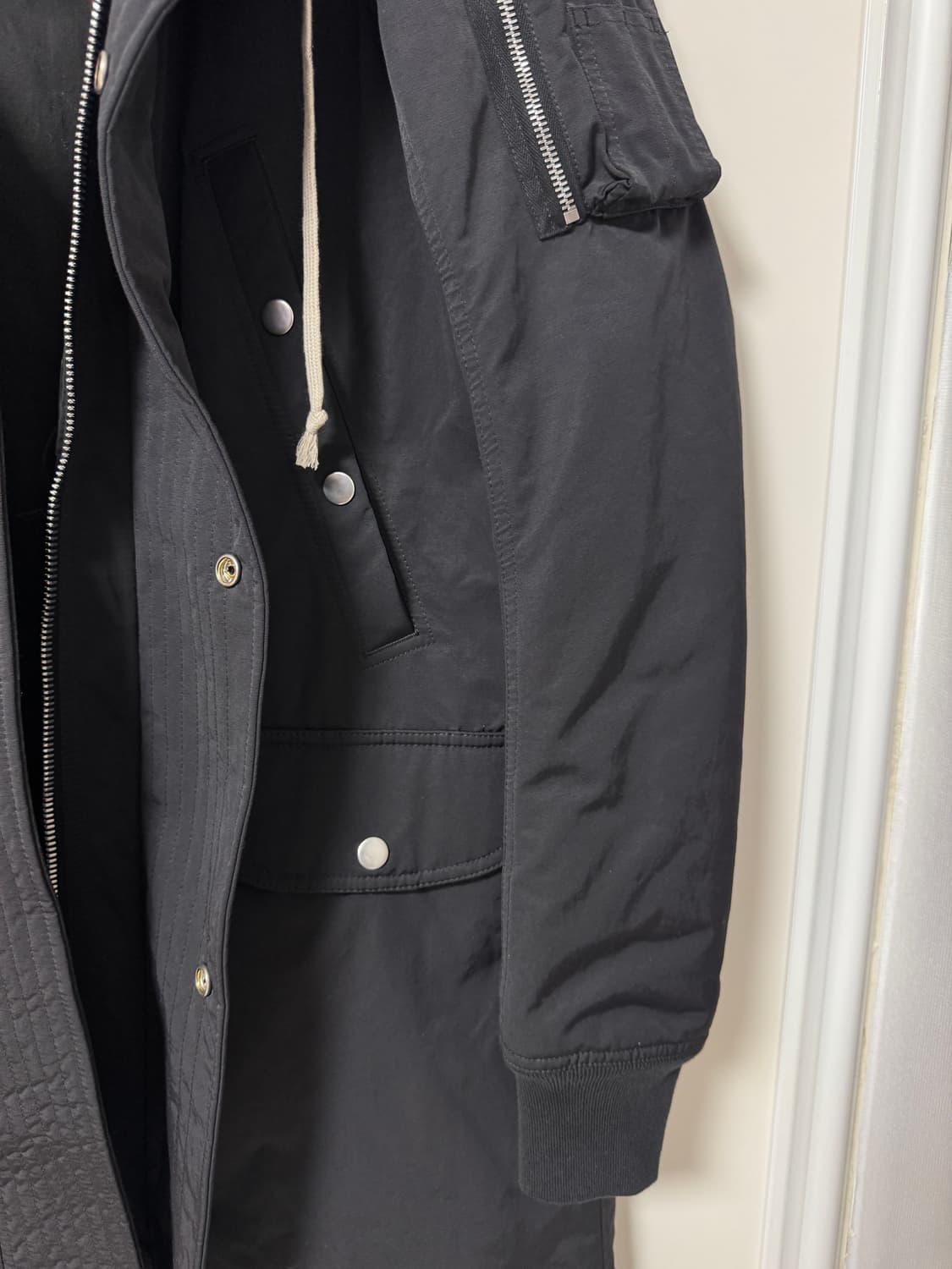 릭오웬스 다크쉐도우 롱 후드 파카 야상코트 상품이미지5