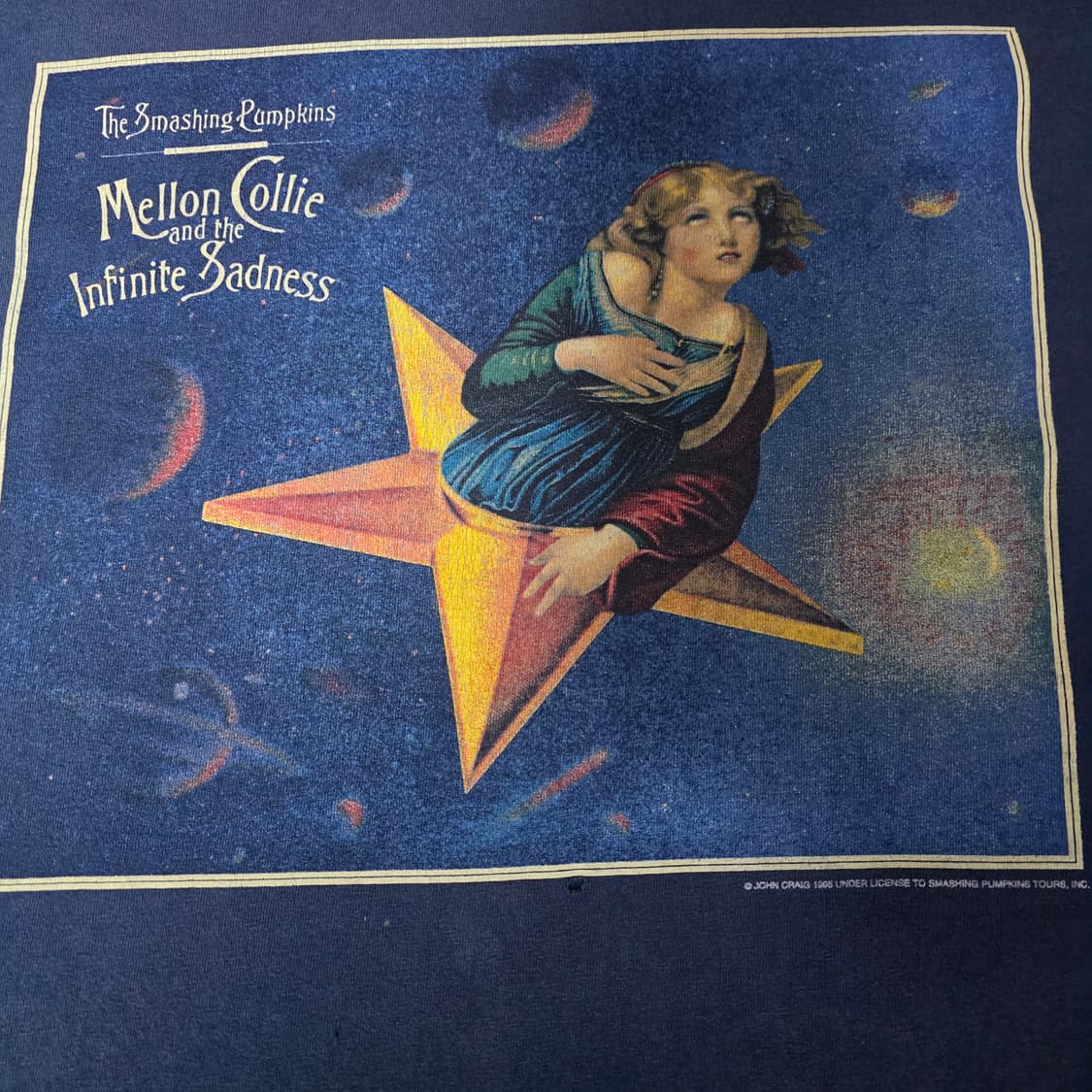 [OS] 90s 스매싱펌킨스 인피니트 새드니스 네이비 빈티지 밴드티 상품이미지2