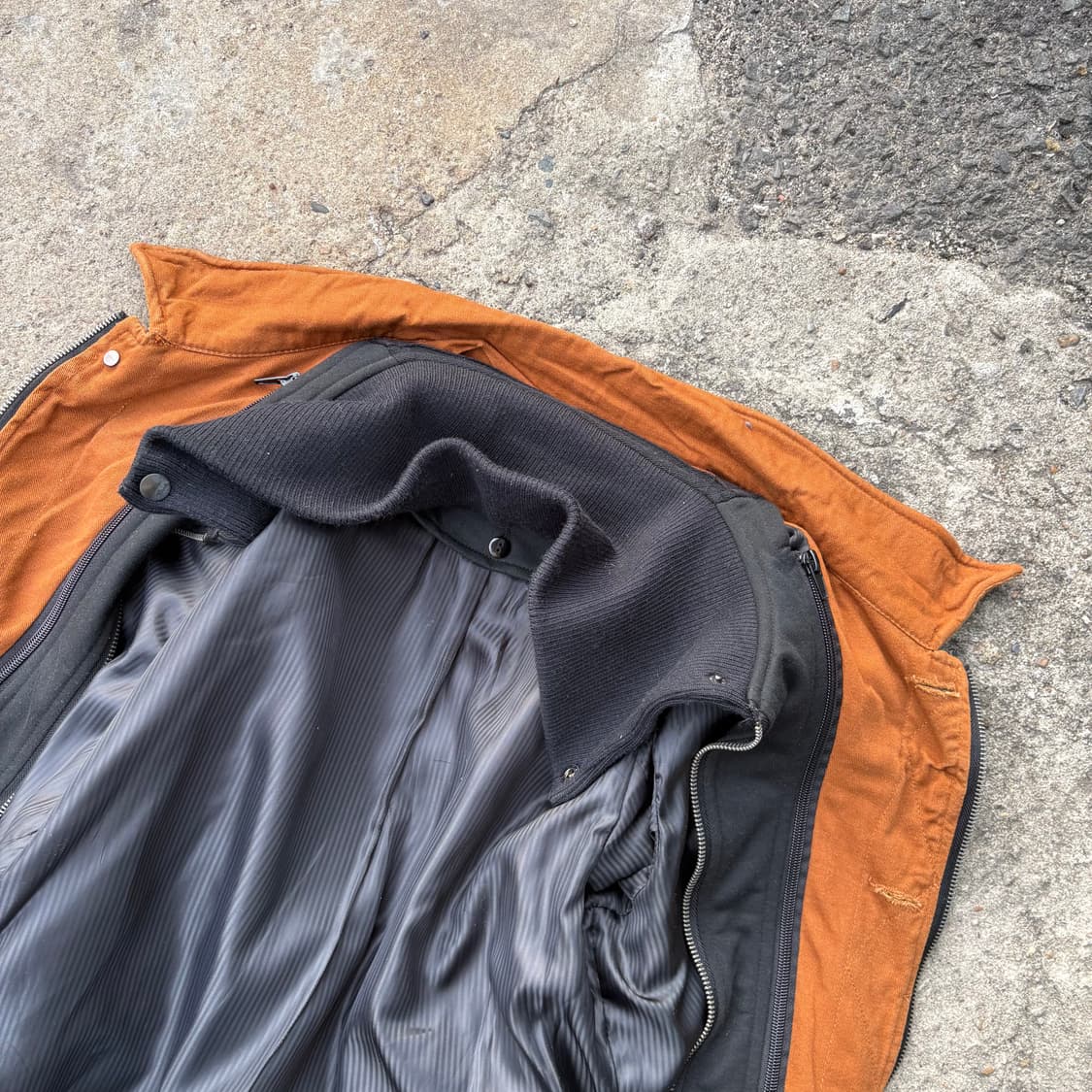 빈티지 다크 머스타드 레이어링 자켓 상품이미지9