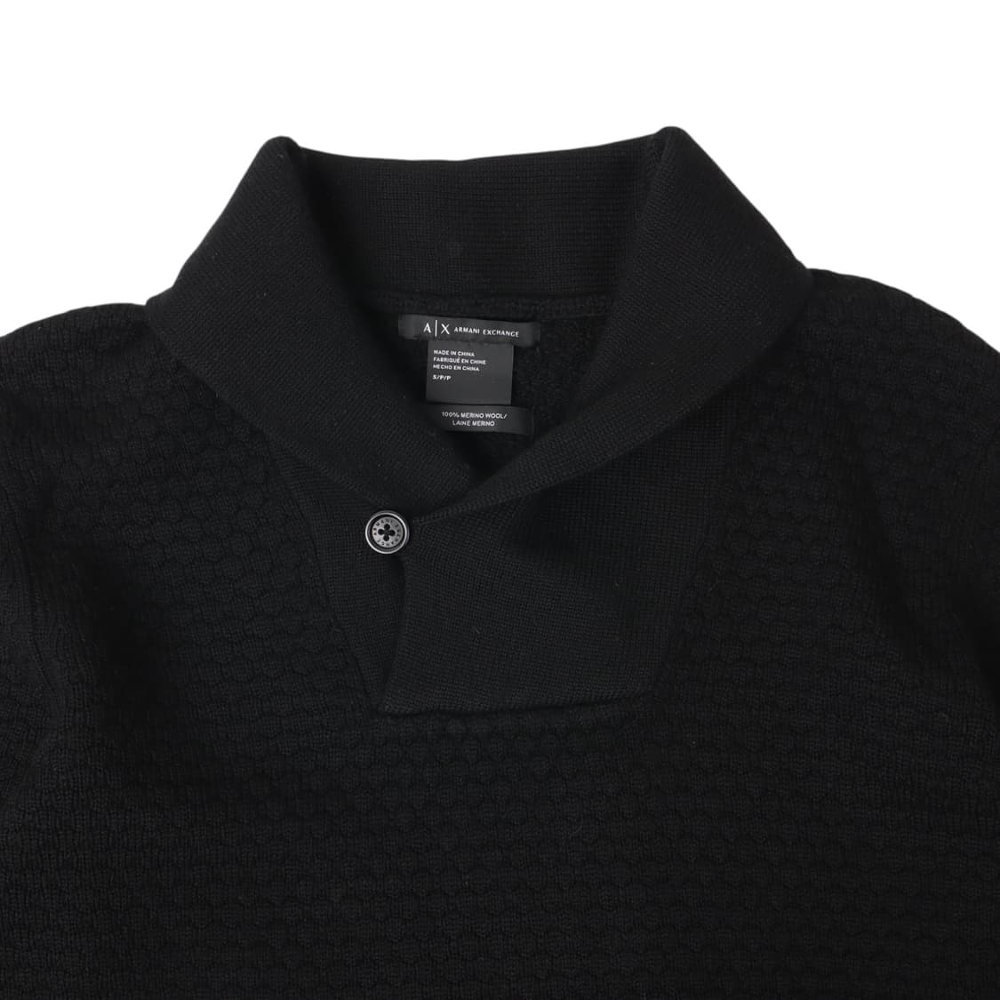 아르마니 익스체인지 메리노울 숄카라 니트 상품이미지2