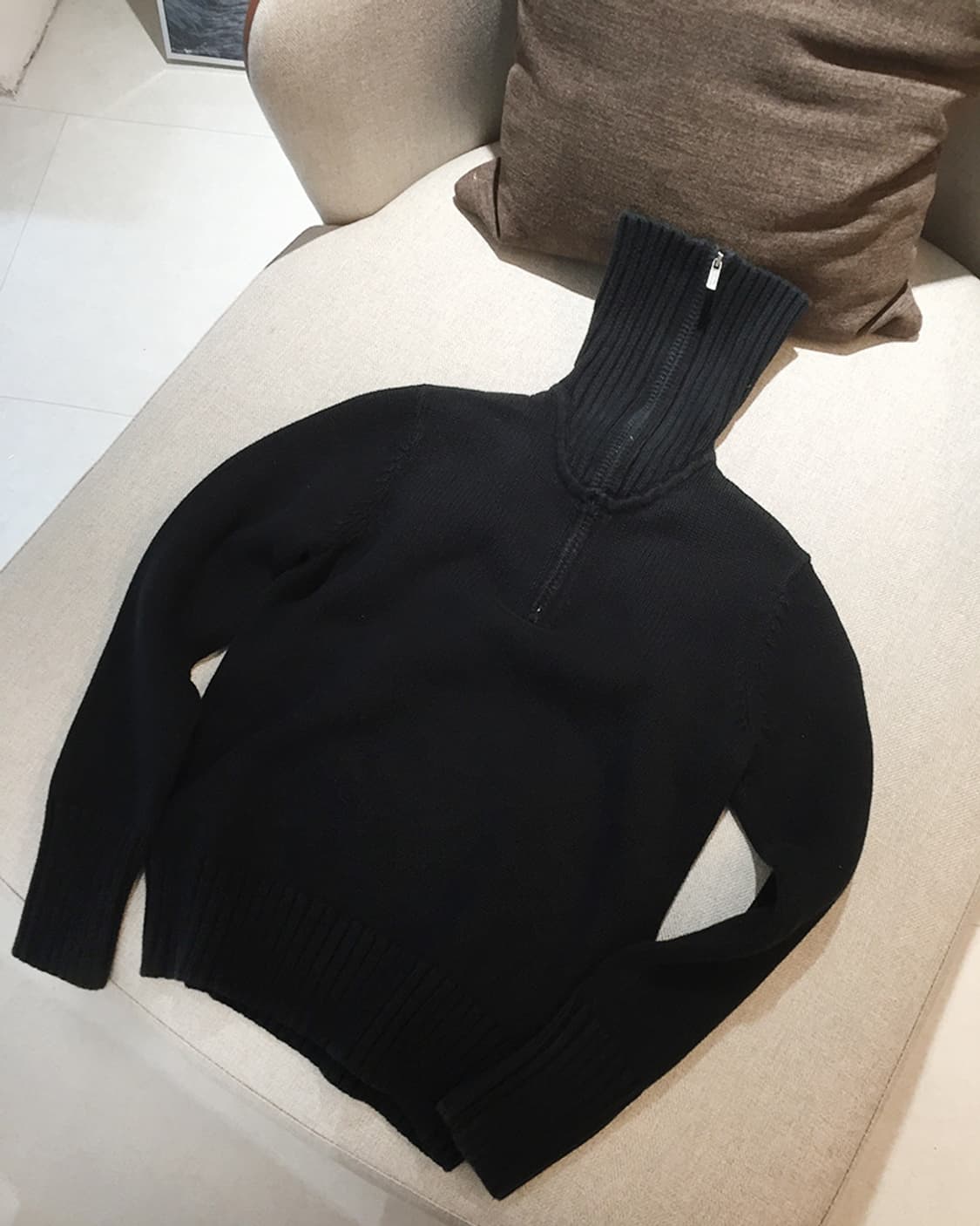 (WOMAN) 폴로랄프로렌 반집업 니트스웨터 S  상품이미지6