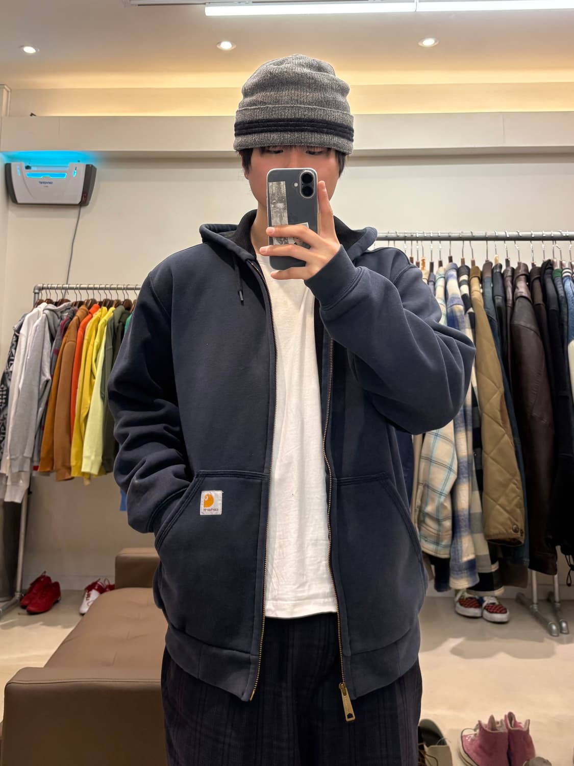 칼하트 레인디펜더 써멀 후드집업 상품이미지8