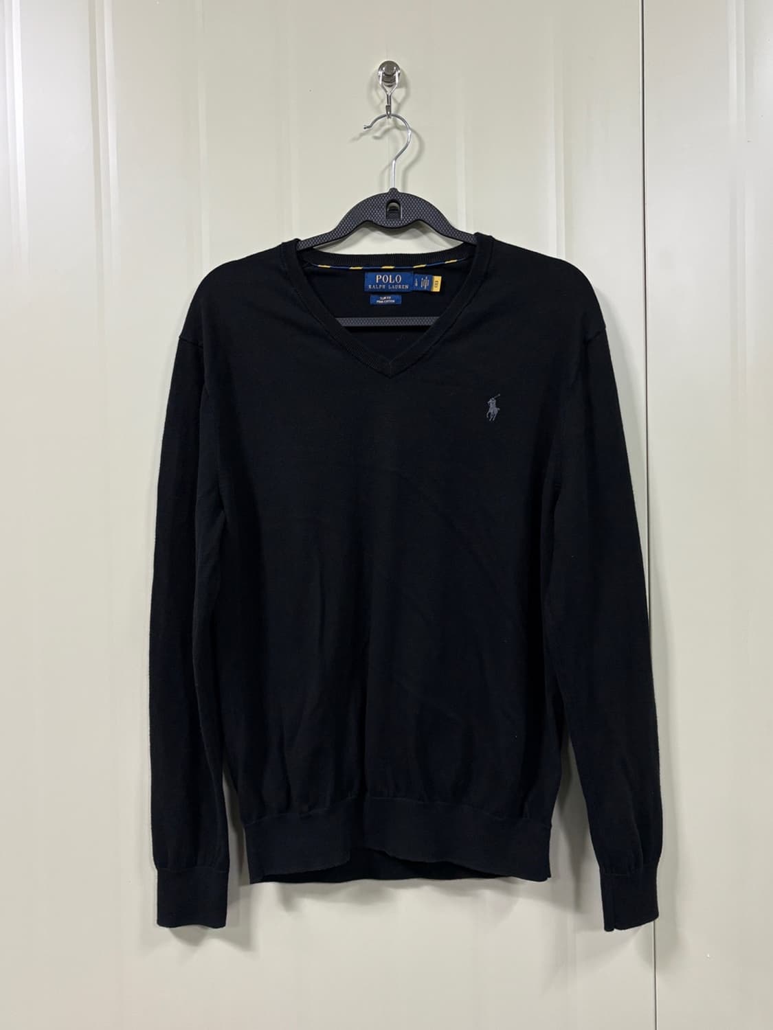 폴로 랄프로렌 블랙 브이넥 니트 상품이미지1