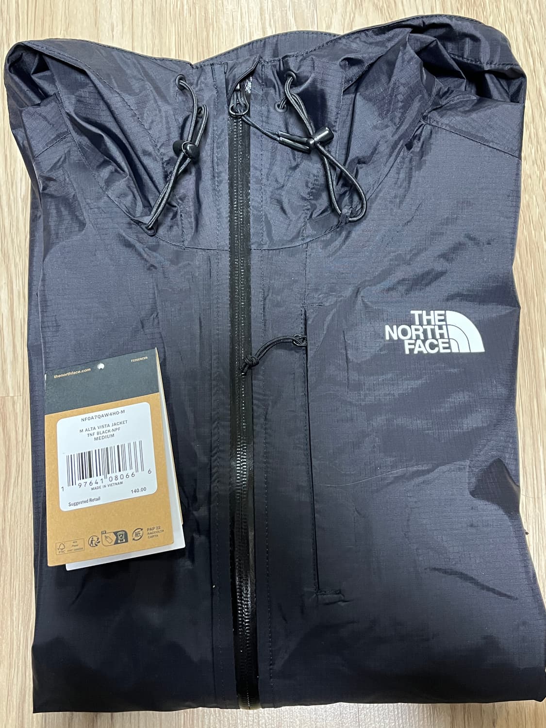 [M]노스페이스 알타 비스타 바람막이 쉘 자켓 블랙 상품이미지3