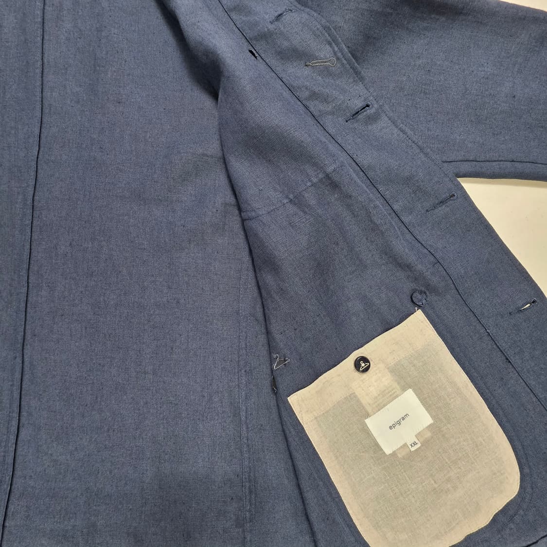 0814 에피그램 멀티 포켓 린넨 자켓 (ERJAM21411NYX) 상품이미지6