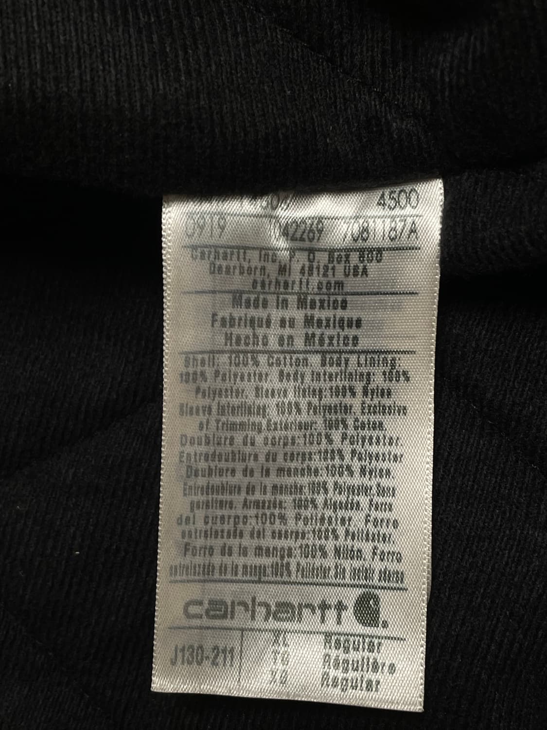 칼하트 j130 XL 액티브 자켓 상품이미지10