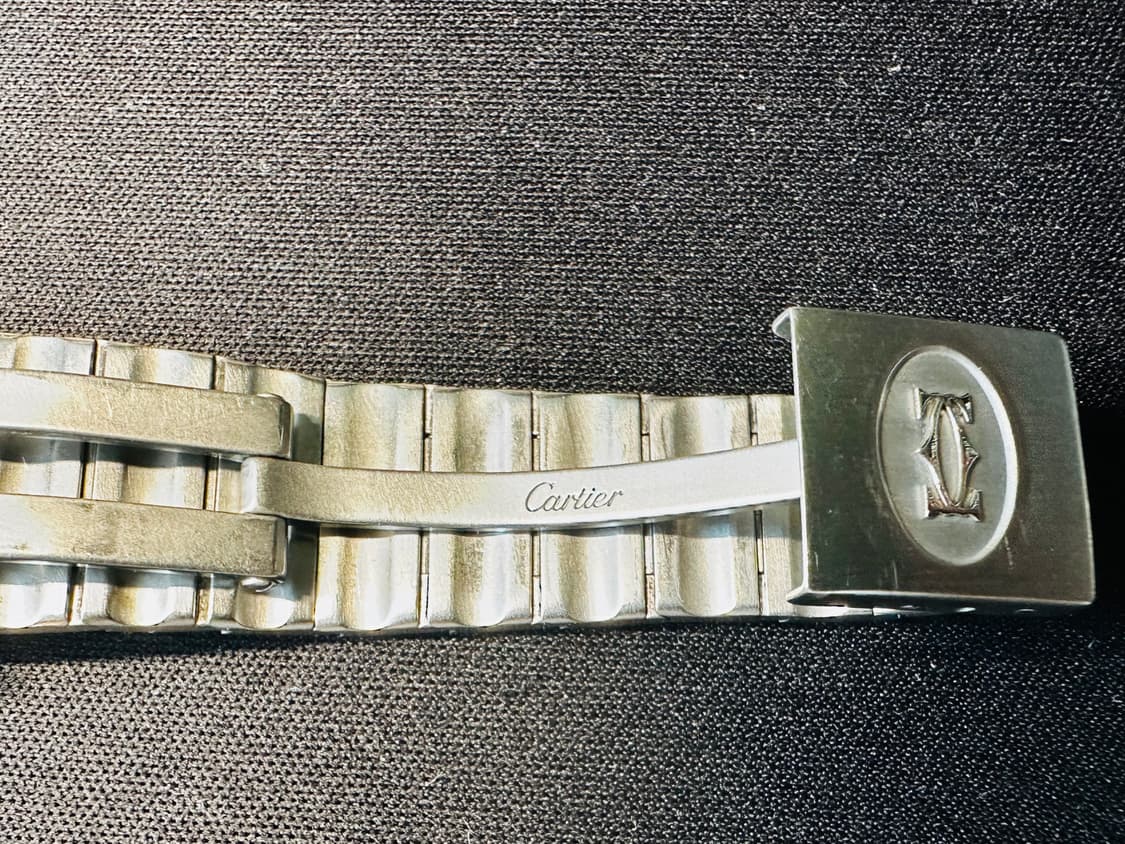 까르띠에 산토스 갈베 블루 다이얼 29mm 쿼츠 시계 판매 상품이미지9