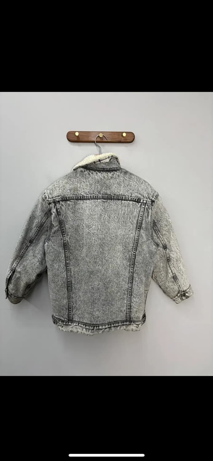 리바이스 쉐르파 데님 흑청 트러커 자켓 H1787 상품이미지4