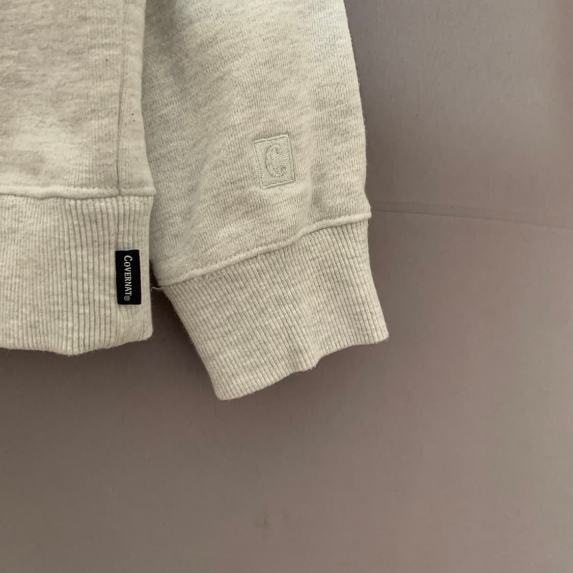 M 커버낫 불독 아치로고 멜란지 맨투맨 스웻셔츠 상품이미지4