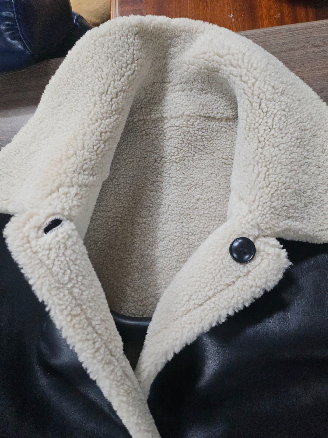 무신사스탠다드 리버시블 무스탕 M  남여가능 상품이미지5