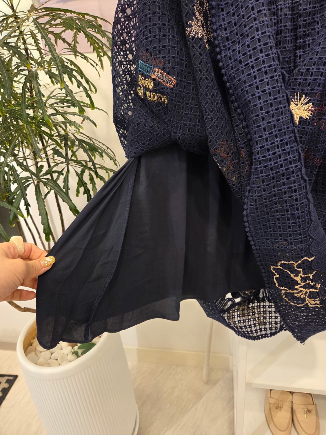 오즈세컨 레이스 자수 스커트 상품이미지5