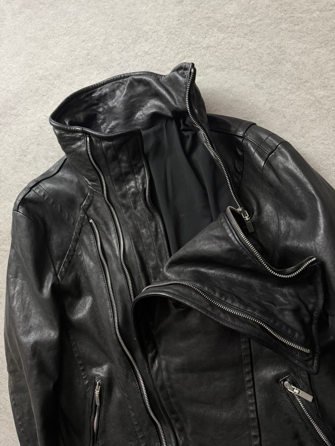 Vinage leather jacket 상품이미지3