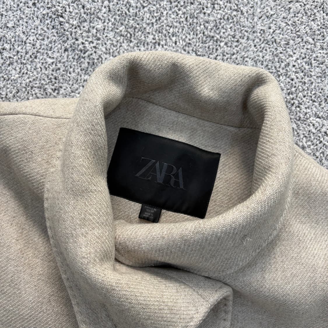 XS 자라 크롭 코트 하이넥 0316J 상품이미지2