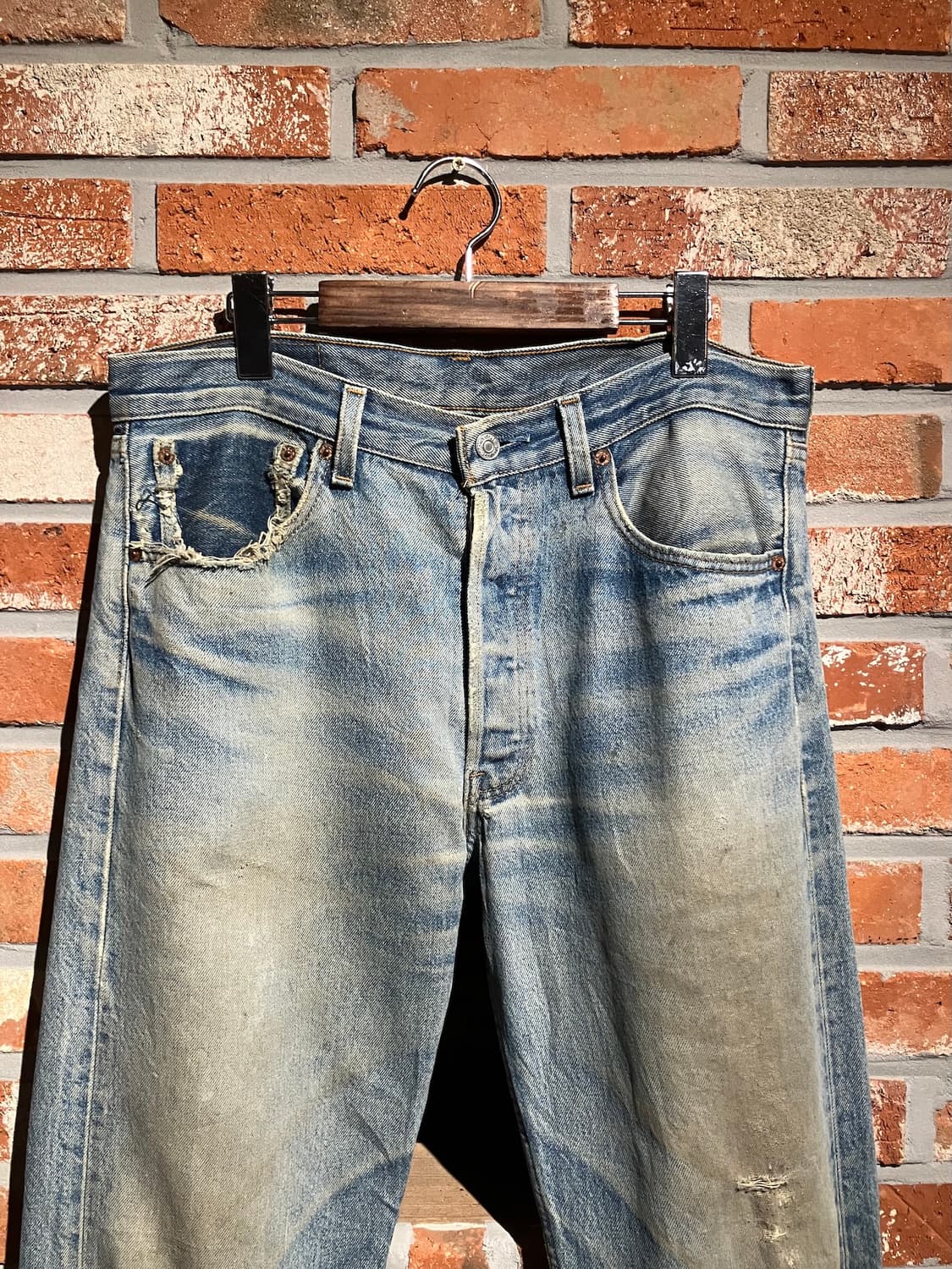 90s USA 빈티지 리바이스 501 데님 팬츠 상품이미지2
