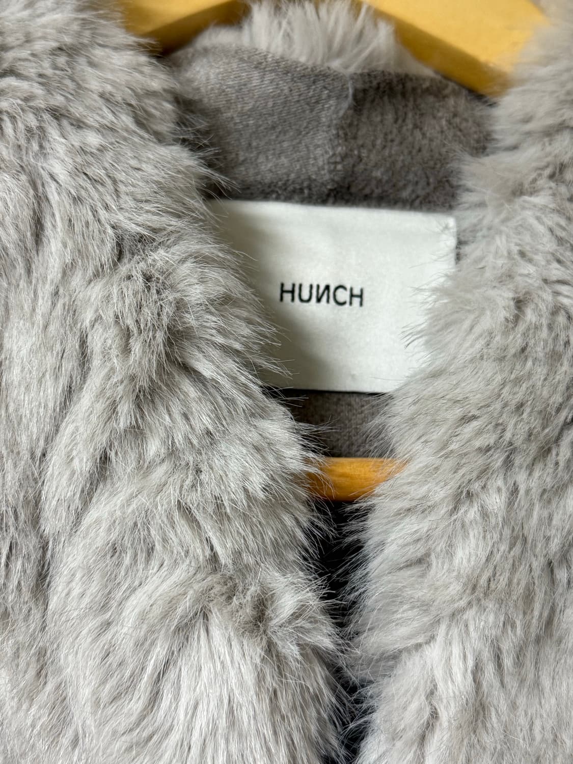 HUNCH 헌치 회색 퍼 자켓 상품이미지2