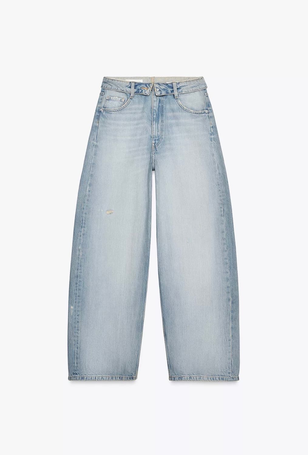 자라 JEANS TRF FOLDED 하이웨이스트 데님 상품이미지1