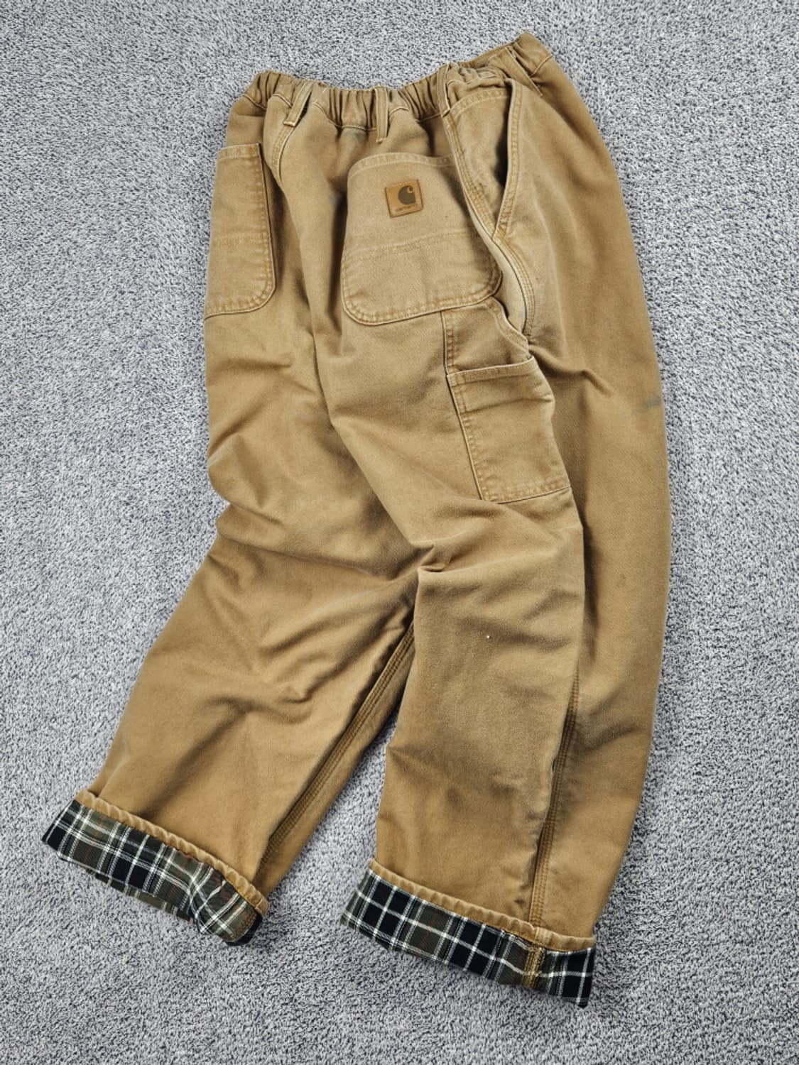 칼하트 헤비 플란넬 밴딩 커스텀 카펜터 팬츠 (40X30) / 10553 상품이미지1