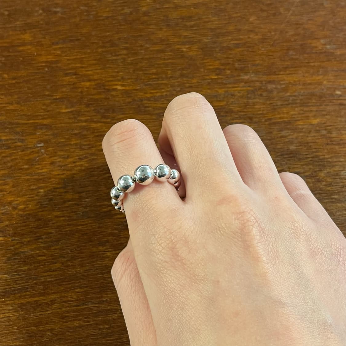 새상품 여성 신주 구슬 오픈링 반지 겸용 귀찌 상품이미지5