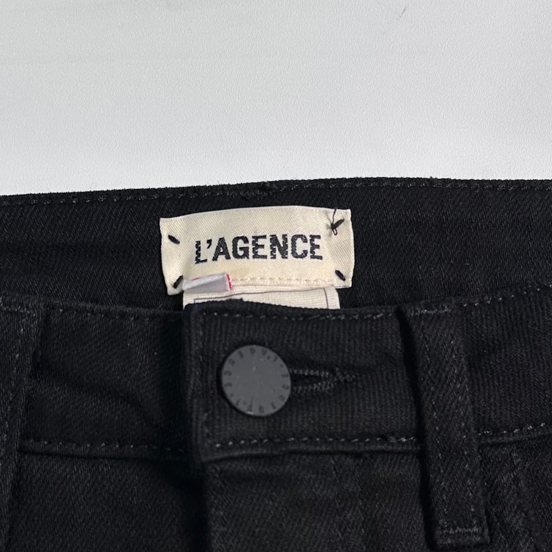 라장스 컷팅 블랙 팬츠  상품이미지6