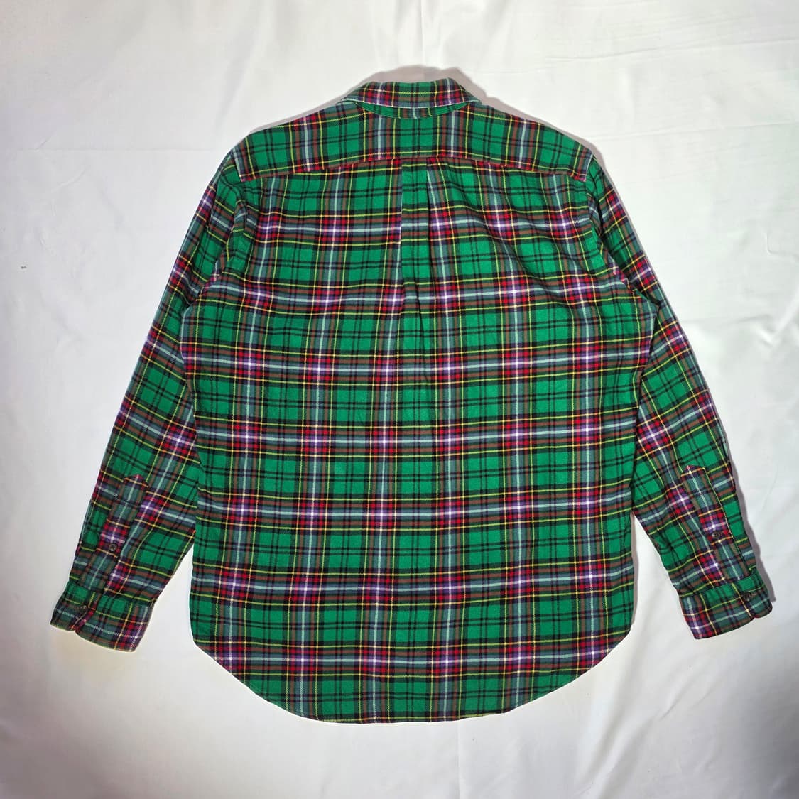 [L]90s 폴로 랄프로렌 타탄체크 클래식핏 셔츠 상품이미지6