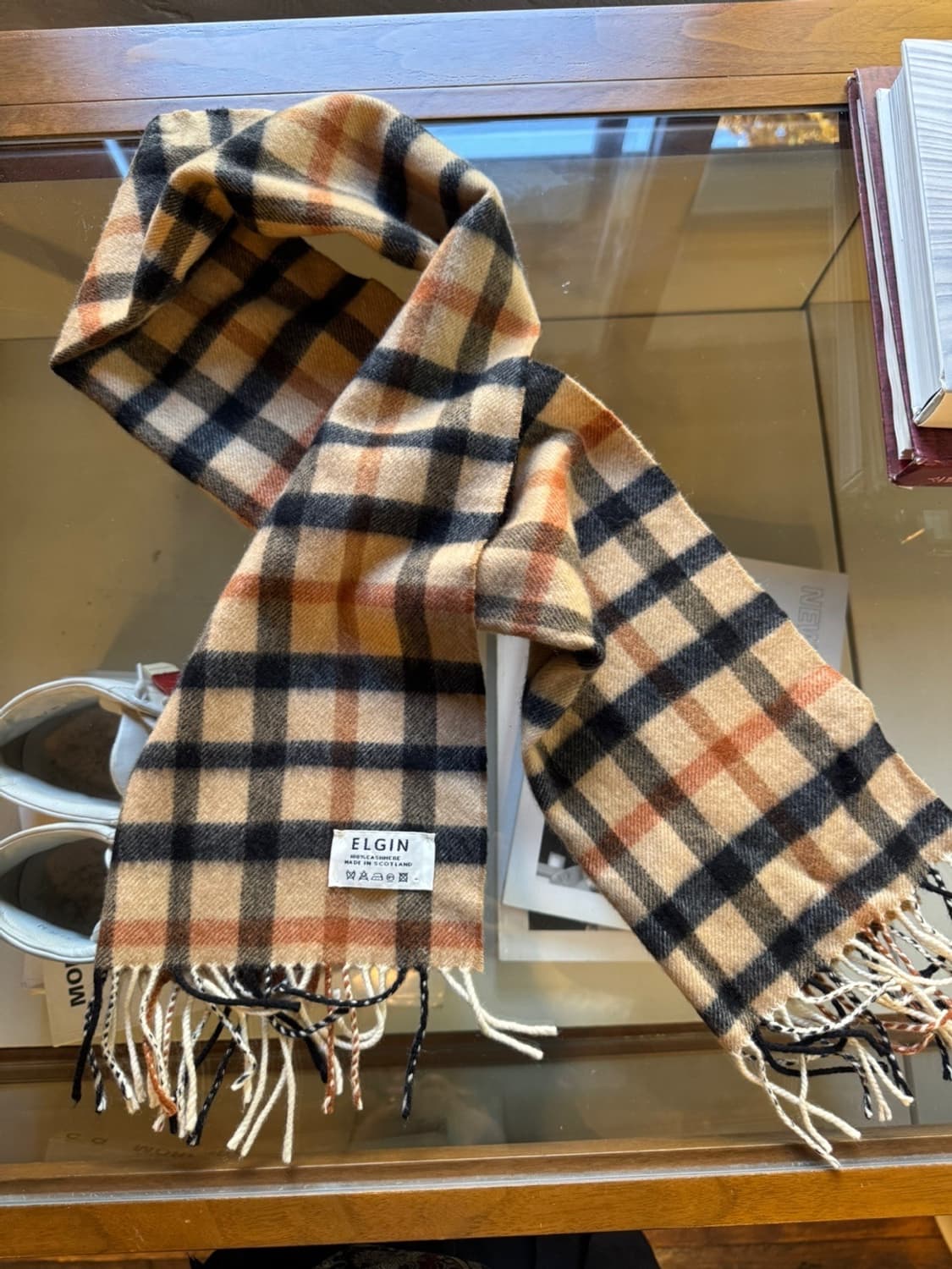 ELGIN 스코티쉬 캐시미어 머플러 상품이미지1