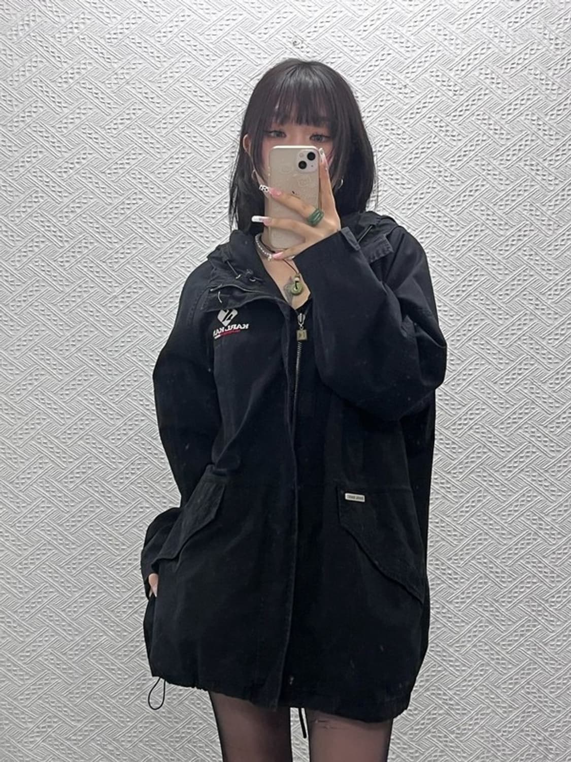 칼 카니 빈티지 밀리터리 사파리 오버핏 야상 자켓 M C11051 상품이미지2