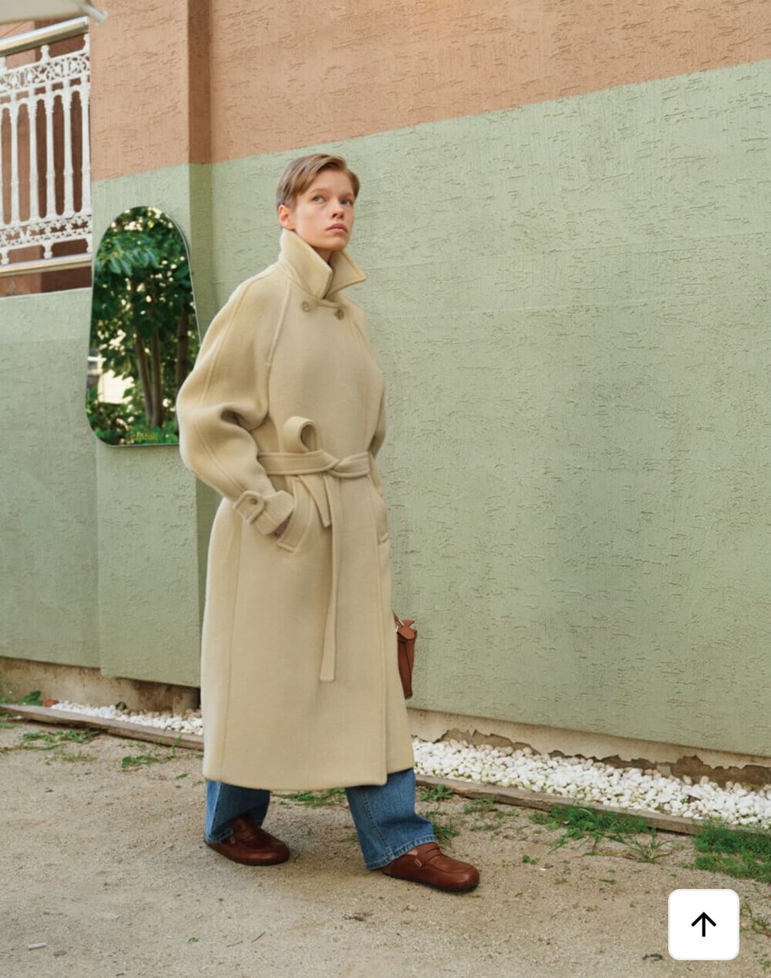 포저 pozer 레몬 헤링본 나그랑 롱코트 상품이미지8