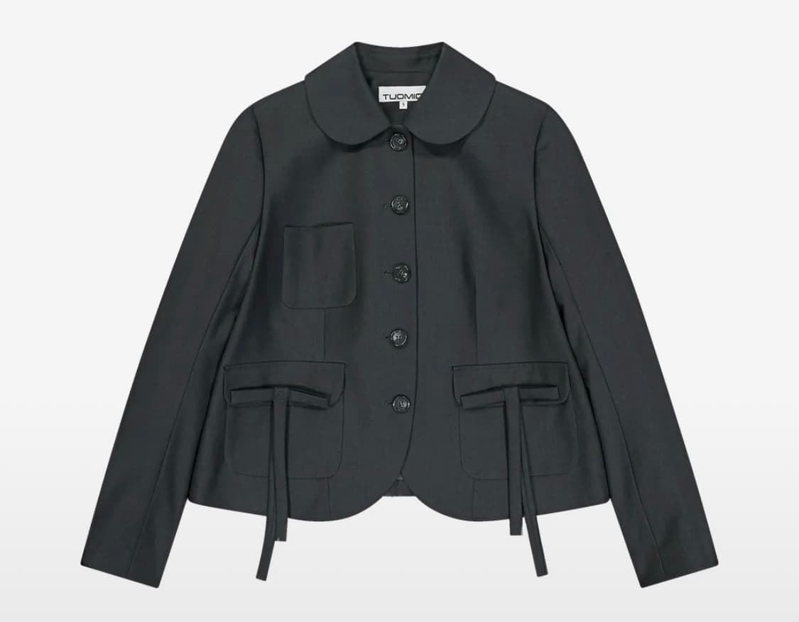 뚜오미오 자켓ROUND COLLAR RIBBON JACKET  상품이미지1