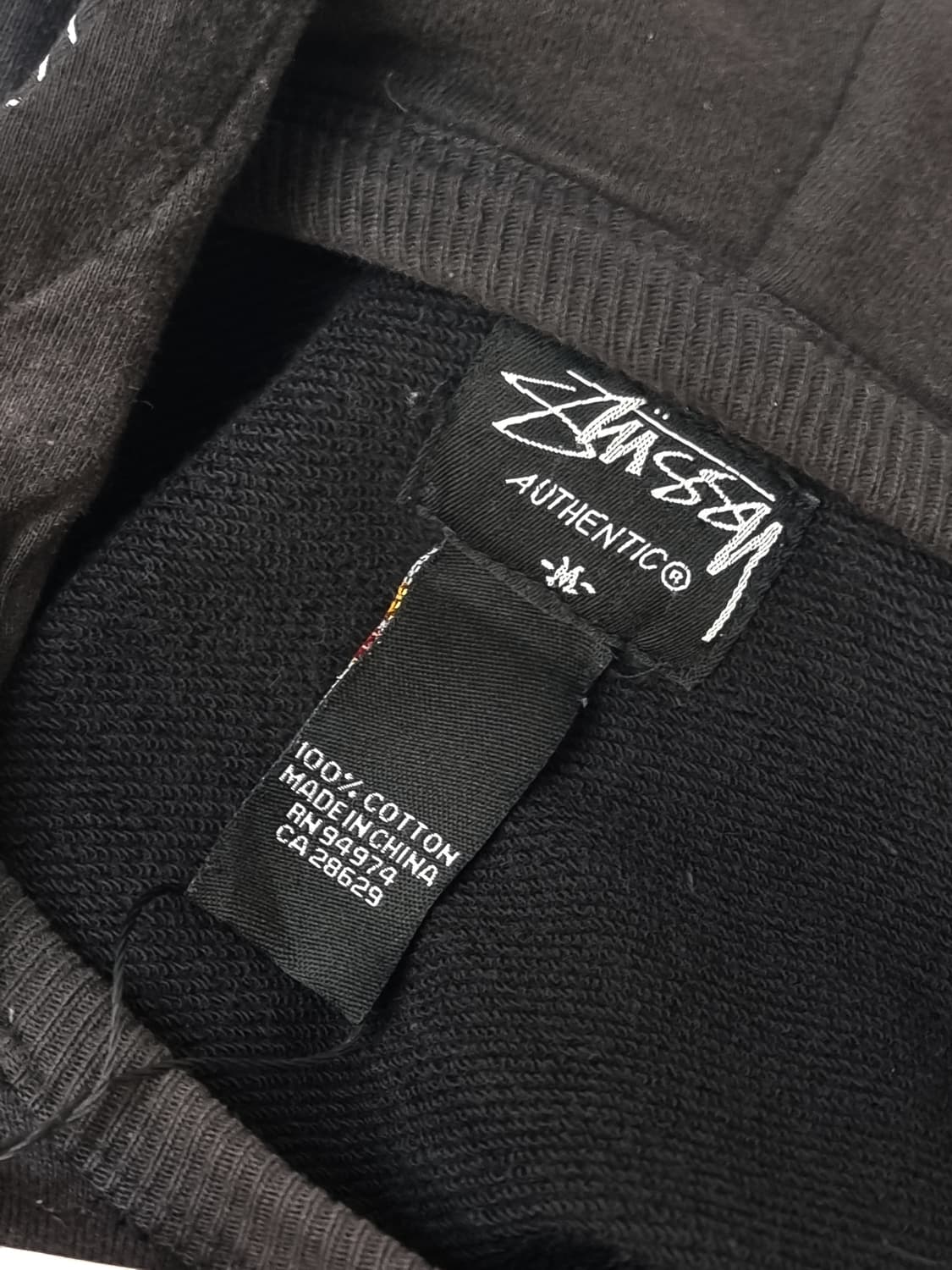Stussy 스투시 블랙 프린팅 후드티 상품이미지5