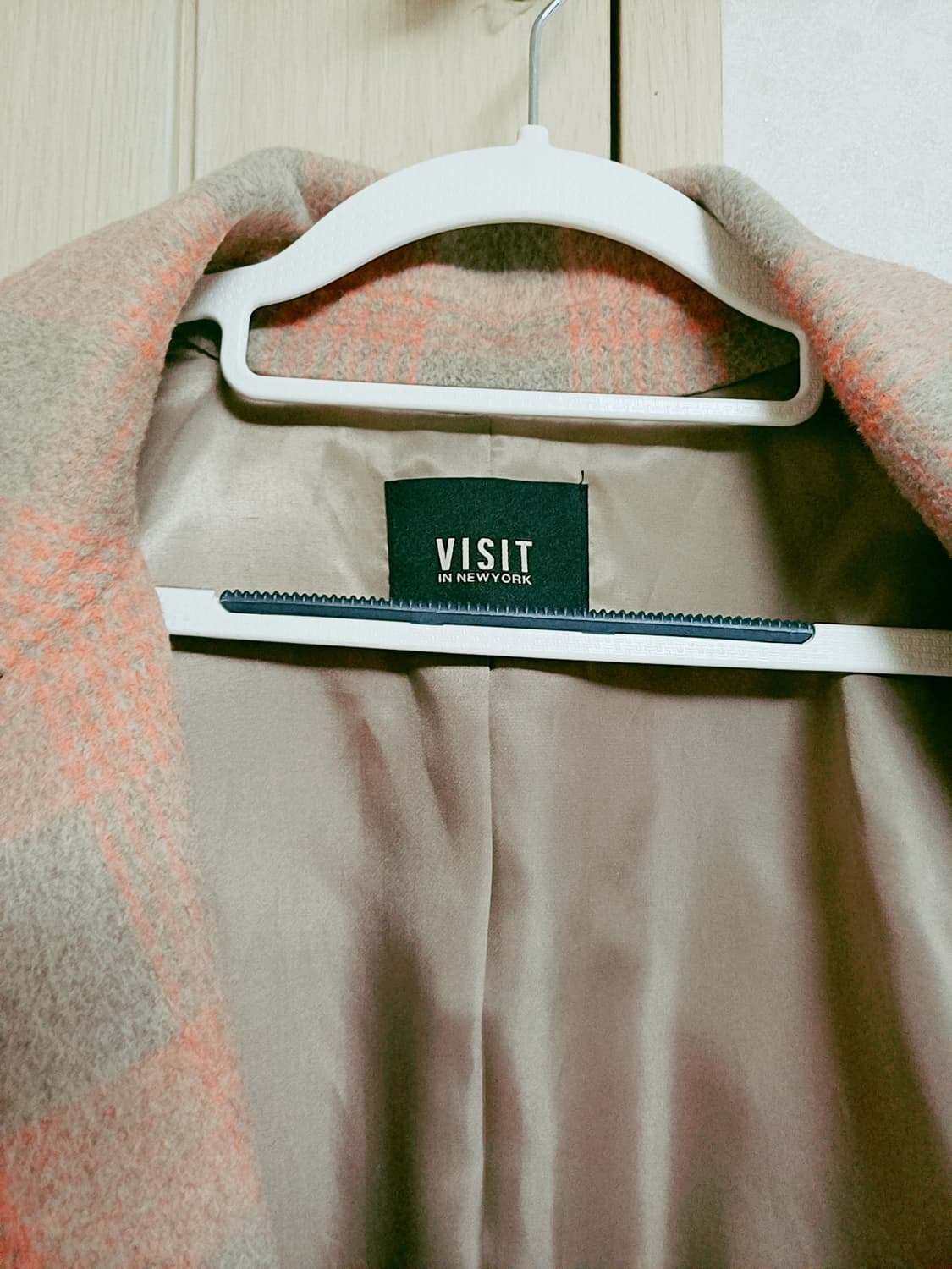 VISIT 체크 자켓 상품이미지3