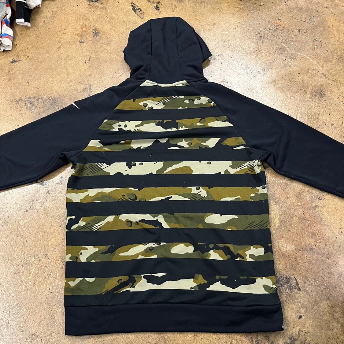 [정품/L] 나이키 카모 플리스 후드티 블랙 b15 상품이미지4