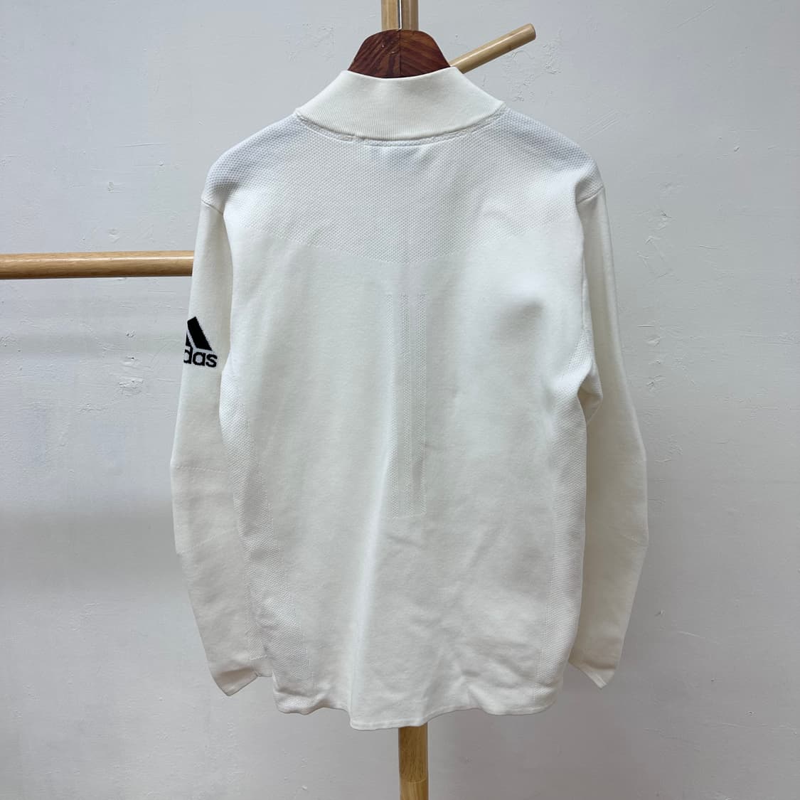 아디다스 adidas 화이트 니트 집업 자켓 J22 상품이미지6