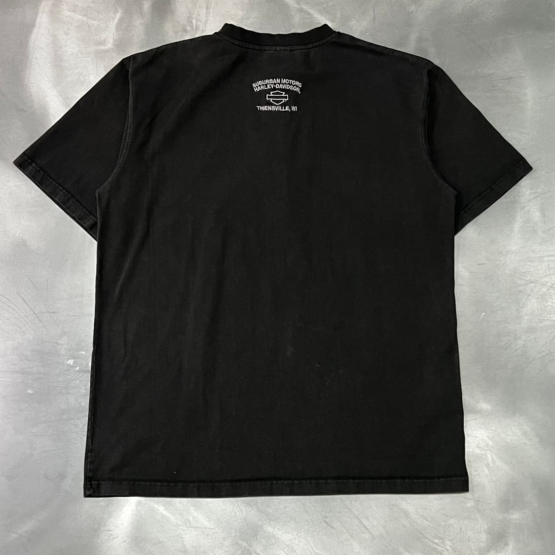  할리데이비슨 자수로고 헨리넥 반팔티 y15701 상품이미지2