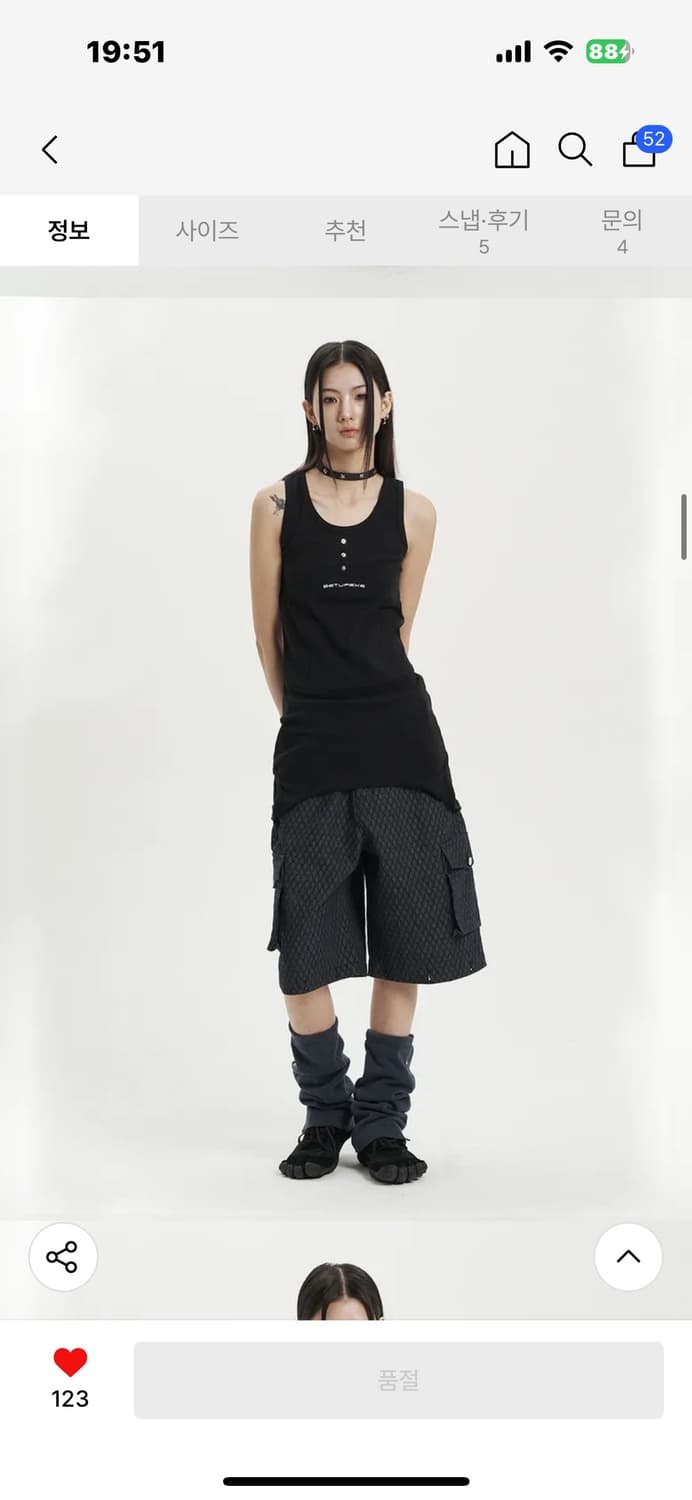 셋업이엑스이 - STITCH SLEEVELESS [원가_58,000] 상품이미지6