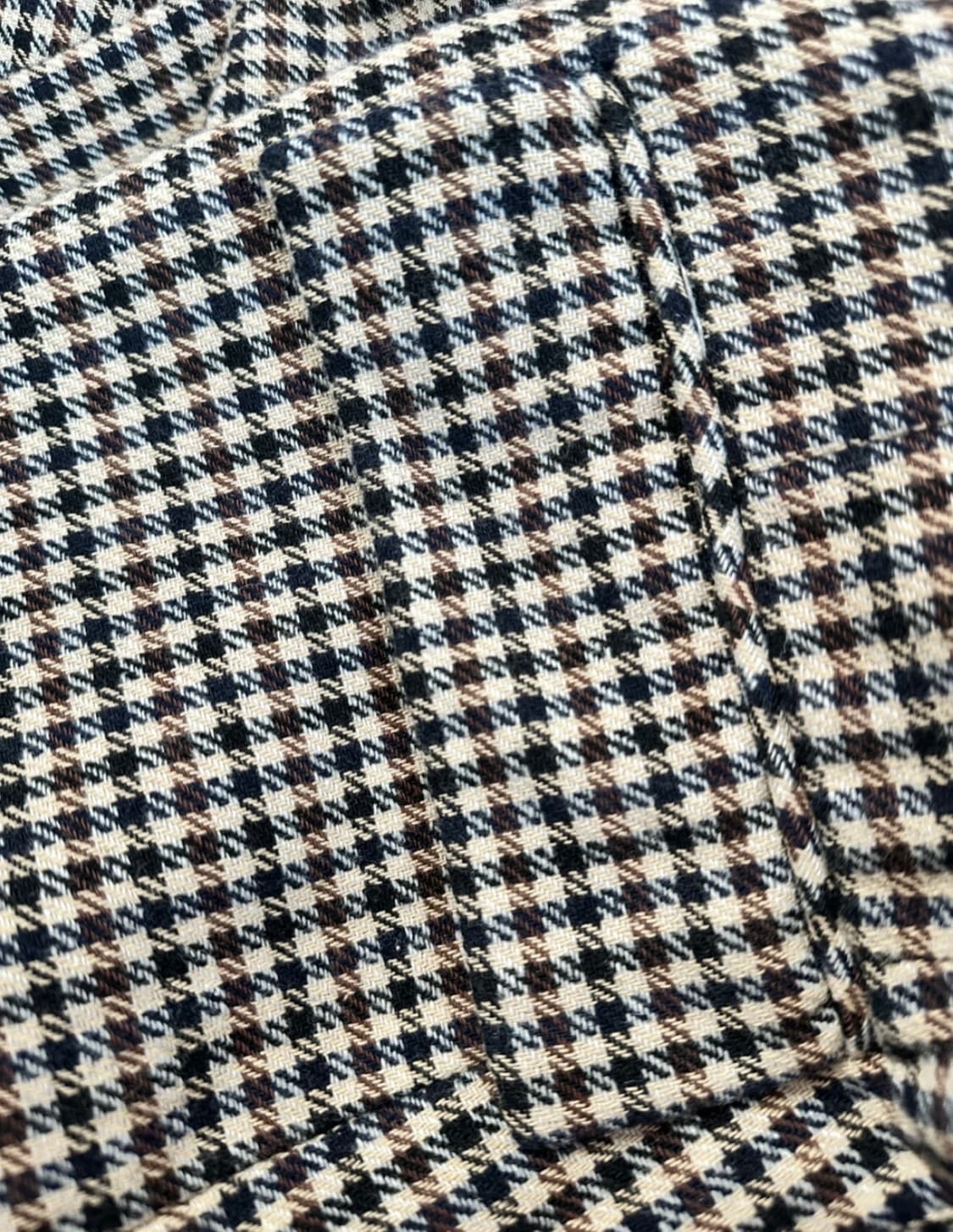 빈티지 체크 롱코트 상품이미지5