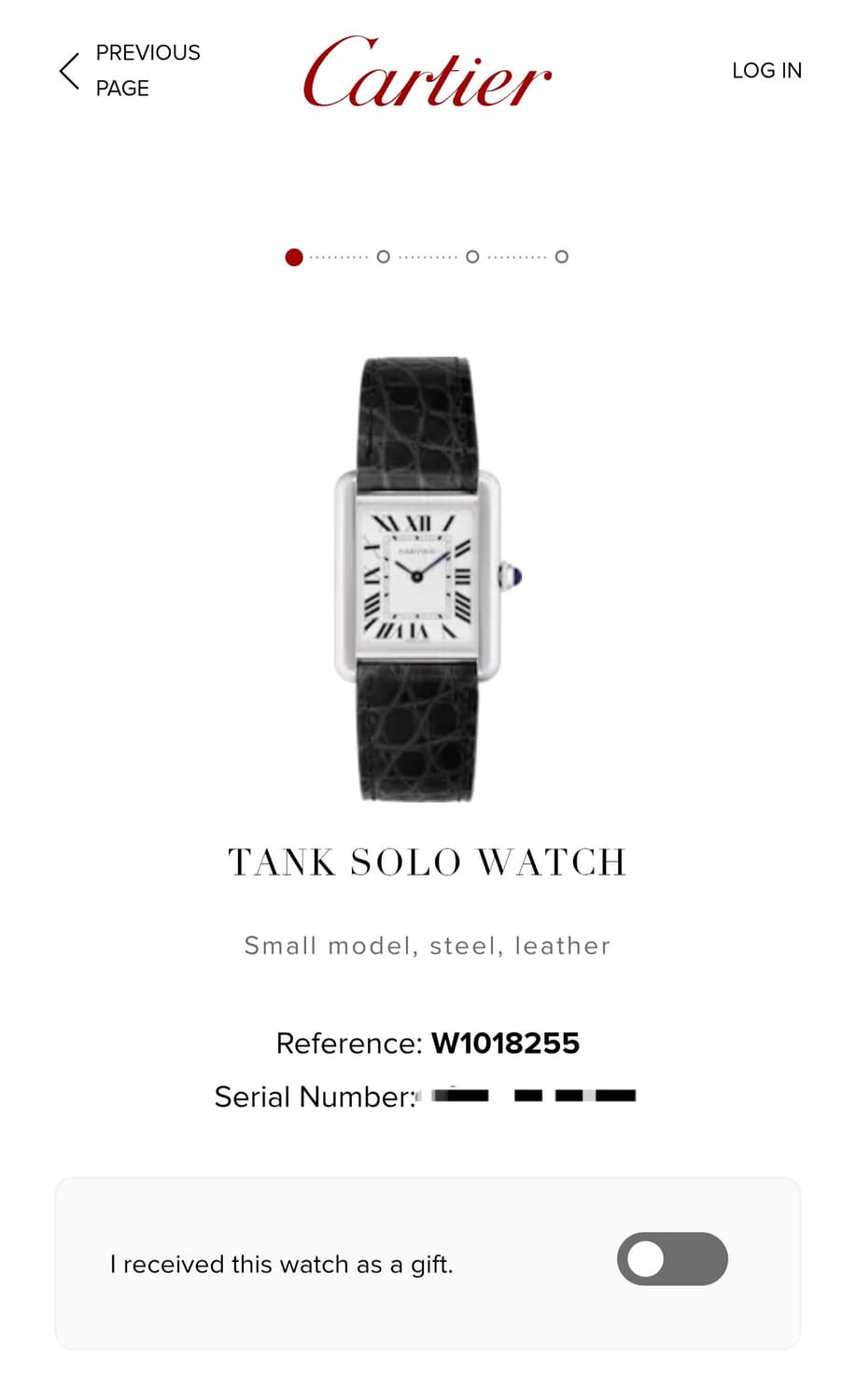 [까르띠에 풀세트] 탱크솔로 스틸 SM 시계 (남녀공용) 08년식 상품이미지9