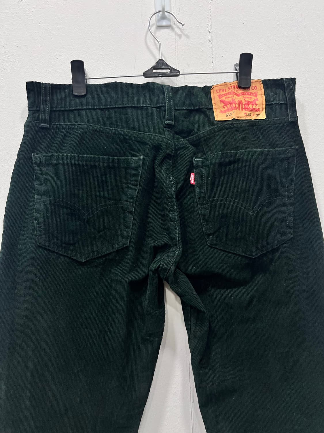 리바이스 511 다크그린 레드탭 코듀로이 팬츠 바지 31인치 상품이미지5
