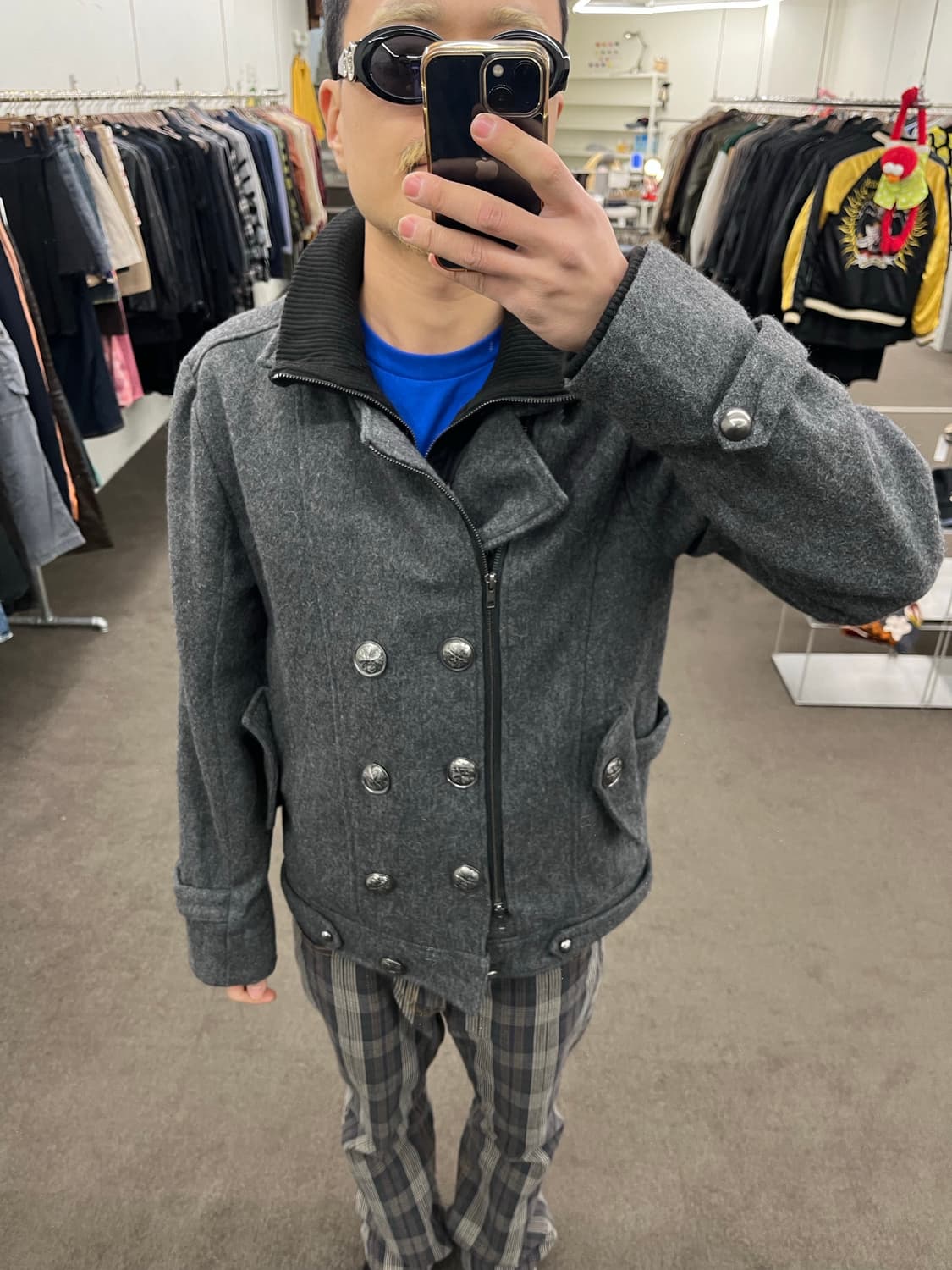 레이어드 더블 브레스티드 자켓 상품이미지7