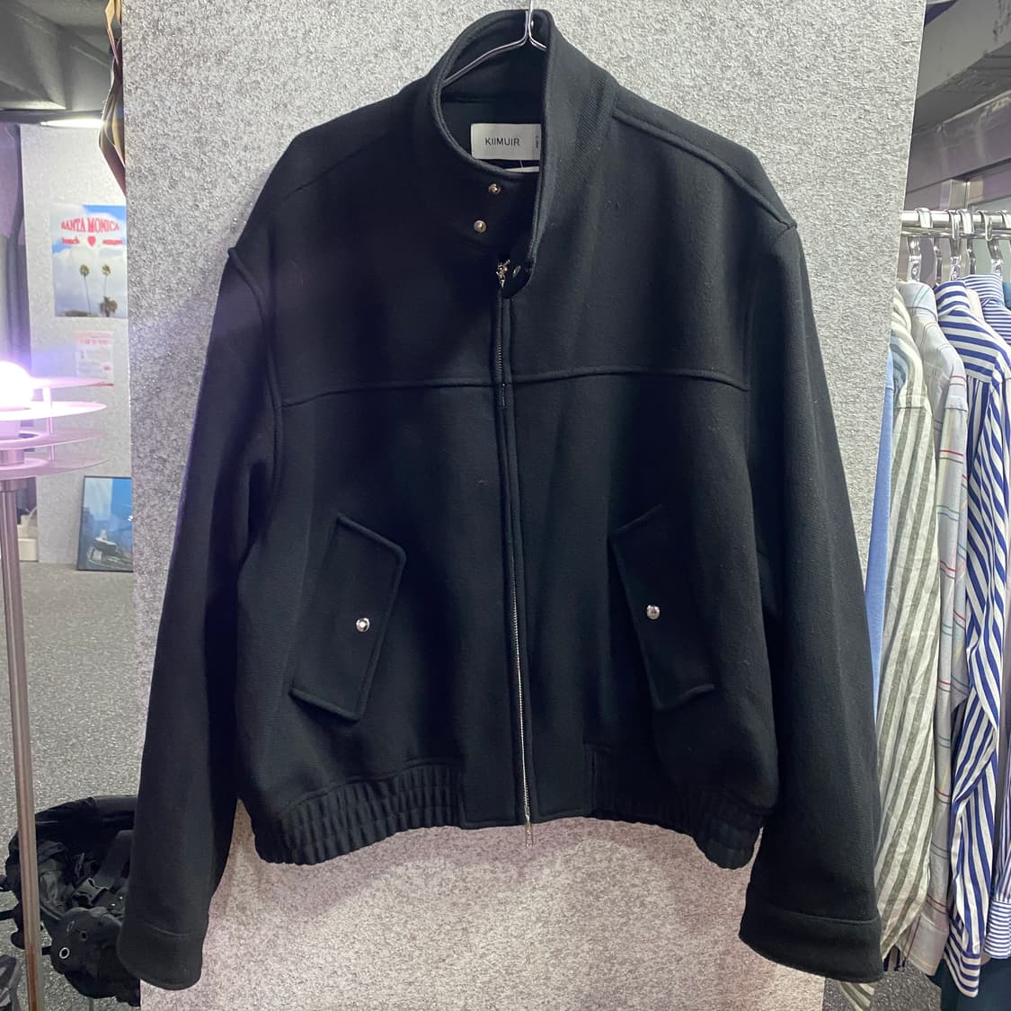 키뮤어 미니멀 투웨이 울 자켓 B4403 상품이미지2