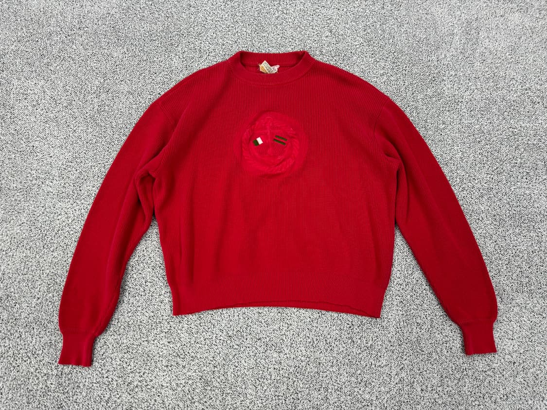 구찌 80s 빈티지 자수 니트 상품이미지1