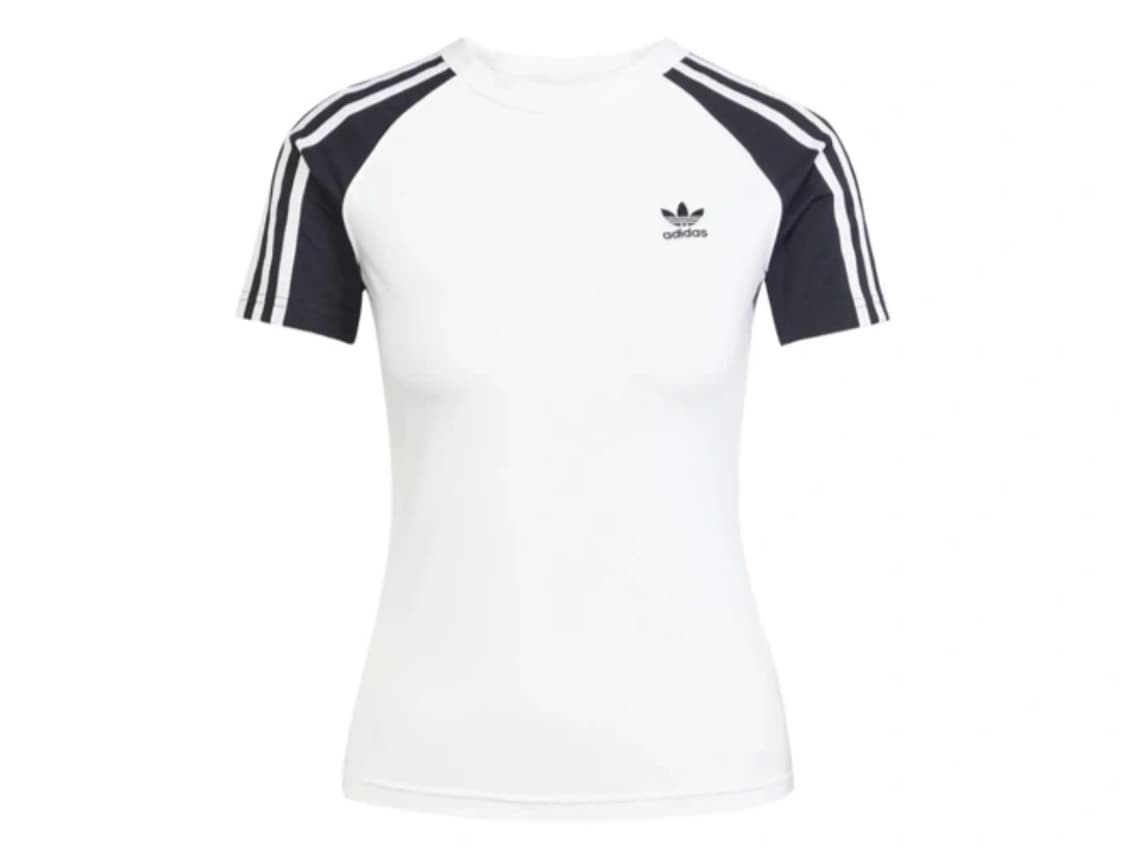 아디다스 아디컬러 반팔 티셔츠 슬림 화이트 블랙 상품이미지1