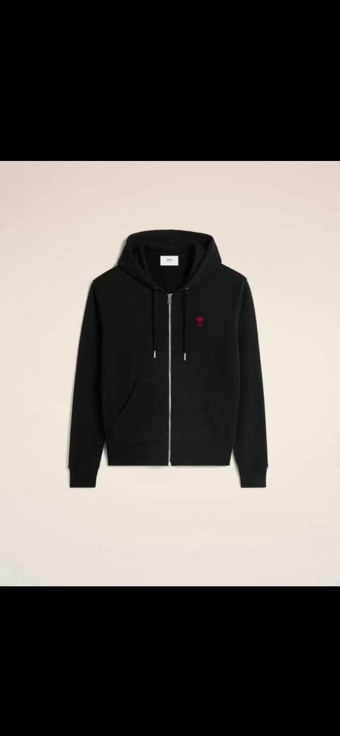 🔥[새상품/QR정품]🔥아미 후드집업 스몰로고 블랙,그레이, 네이비  상품이미지1