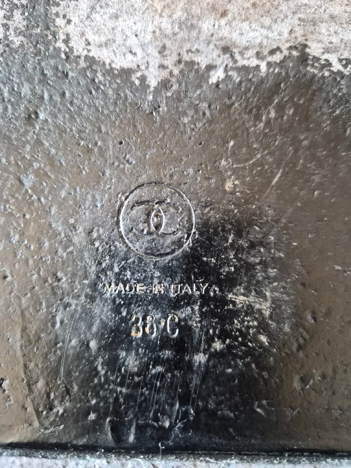 (정품) 샤넬 벨크로 샌들 캐비어 38 (명품 여자 신발 슬리퍼 뮬 스니 상품이미지8