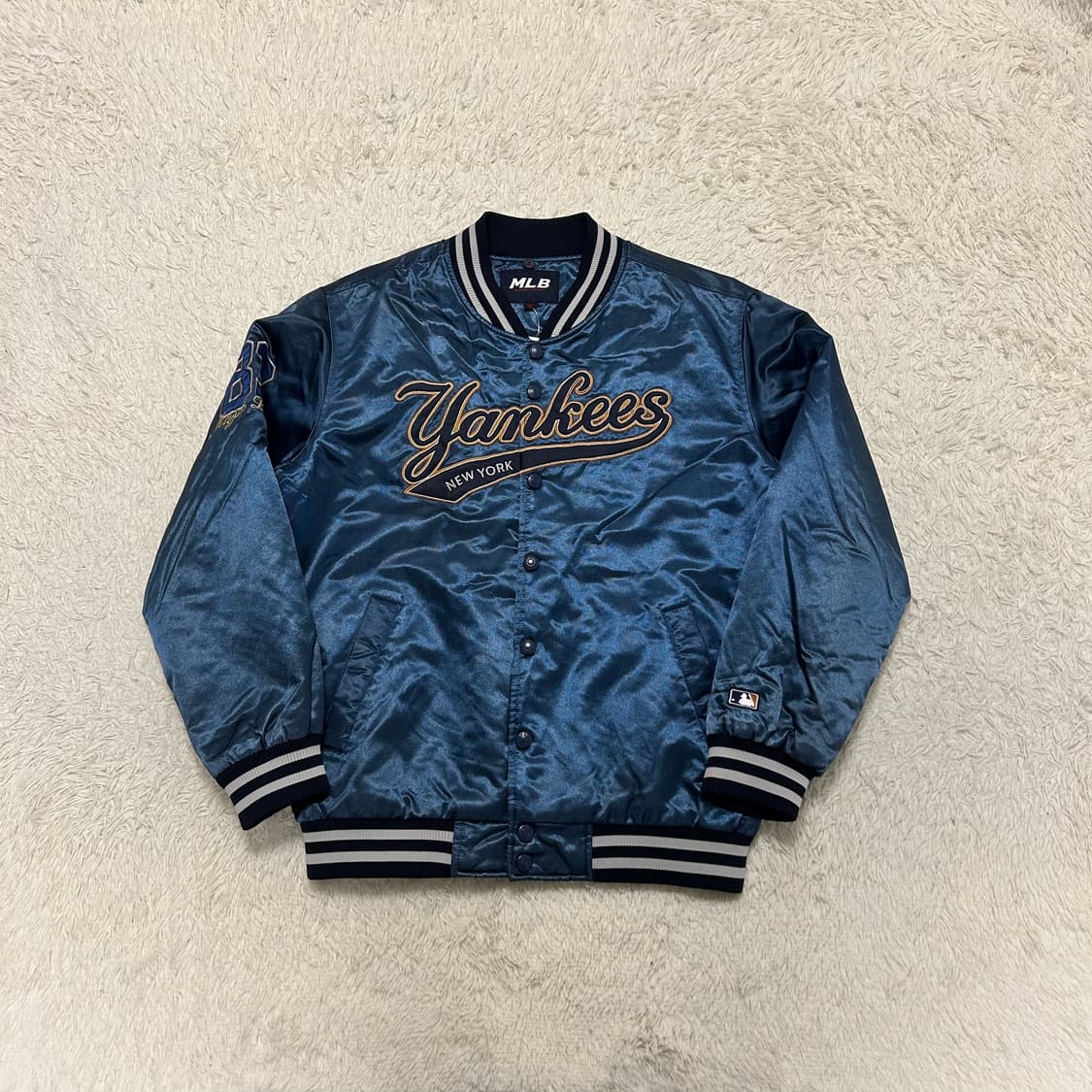 MLB Yankees 00s Blue Varsity Jacket 상품이미지4