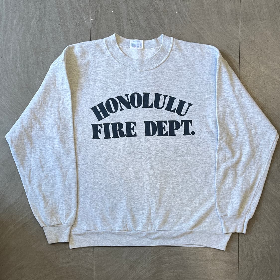 90s 미국 생산 빈티지 멜란지 프린팅 스웻셔츠 맨투매 상품이미지1