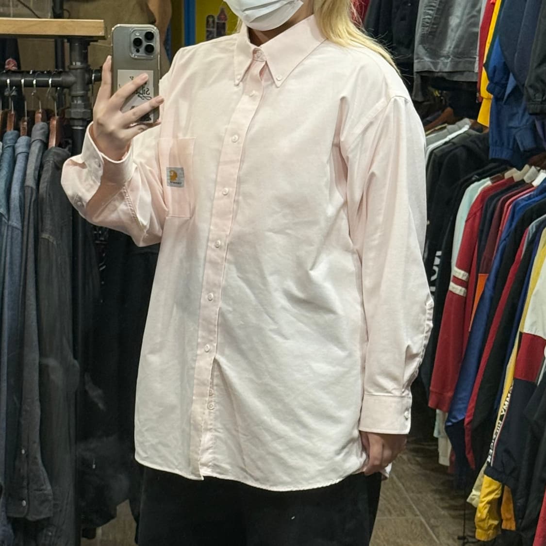 [HI] 칼하트 긴팔셔츠 핑크  상품이미지4